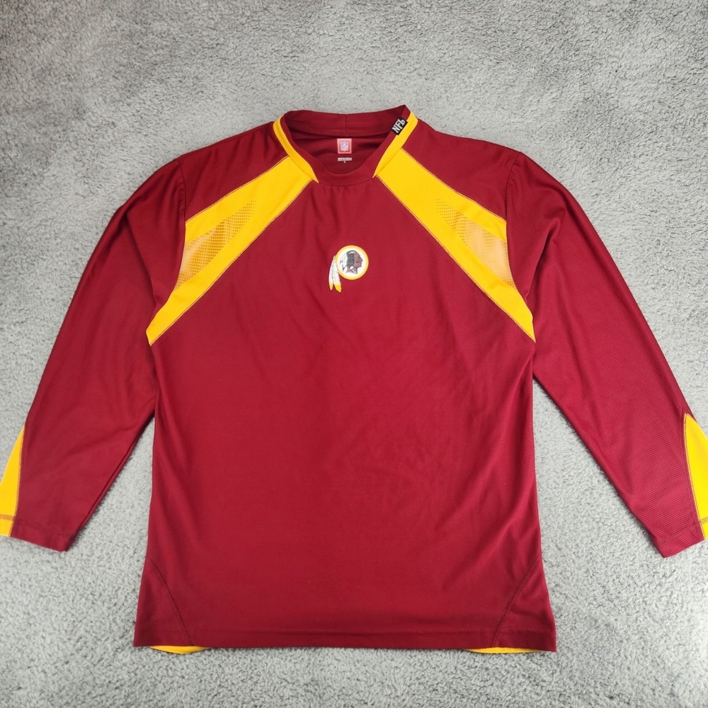 Vintage Washington Redskins NFL Long Sleeve Shirt Mens L Burgundy VF Imagewear